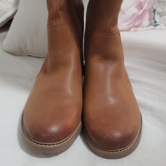 Brown Leather Knee-High Boots - Picture 6 of 8